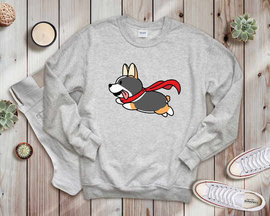 Tricolor Corgi Sweater | Flying Tricolored Tri-Color Corgis Sweatshirt Gift For Lovers Funny Dog Shirts Pet Lover Gifts