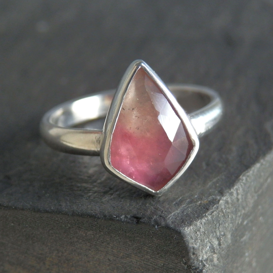 Pink Tourmaline Ring/Jewelry Pink Watermelon Size 6