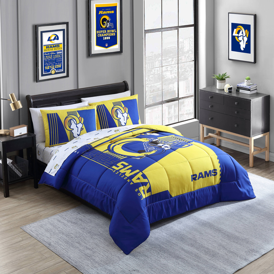 Cathay Sports Los Angeles Rams 5-Piece Blue/Yellow Full Bundle Set Polyester | FCM50001LAR-F