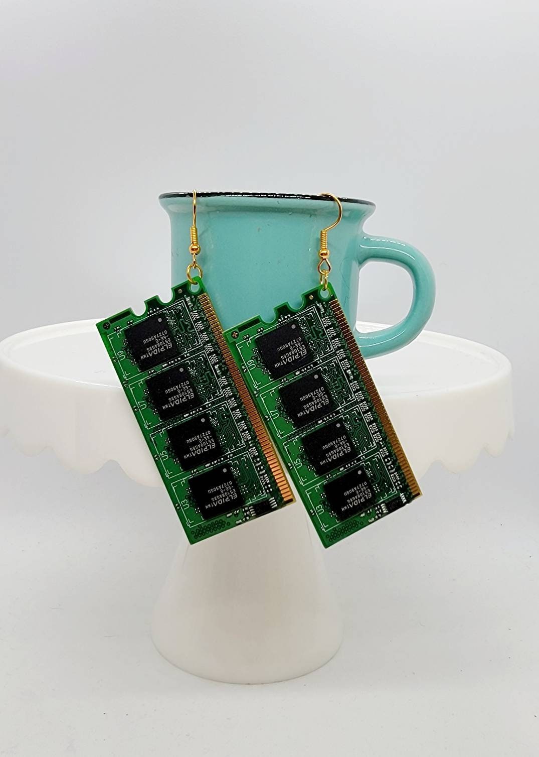 Computer Ram Dangle Earrings - Pair Number Nine