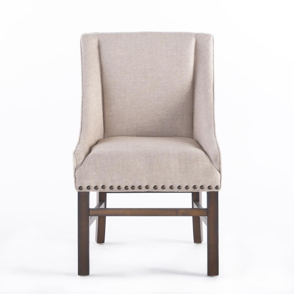 Best Selling Home Decor James Contemporary/Modern Polyester Blend Upholstered Side Chair (Wood Frame) in Brown | 238158