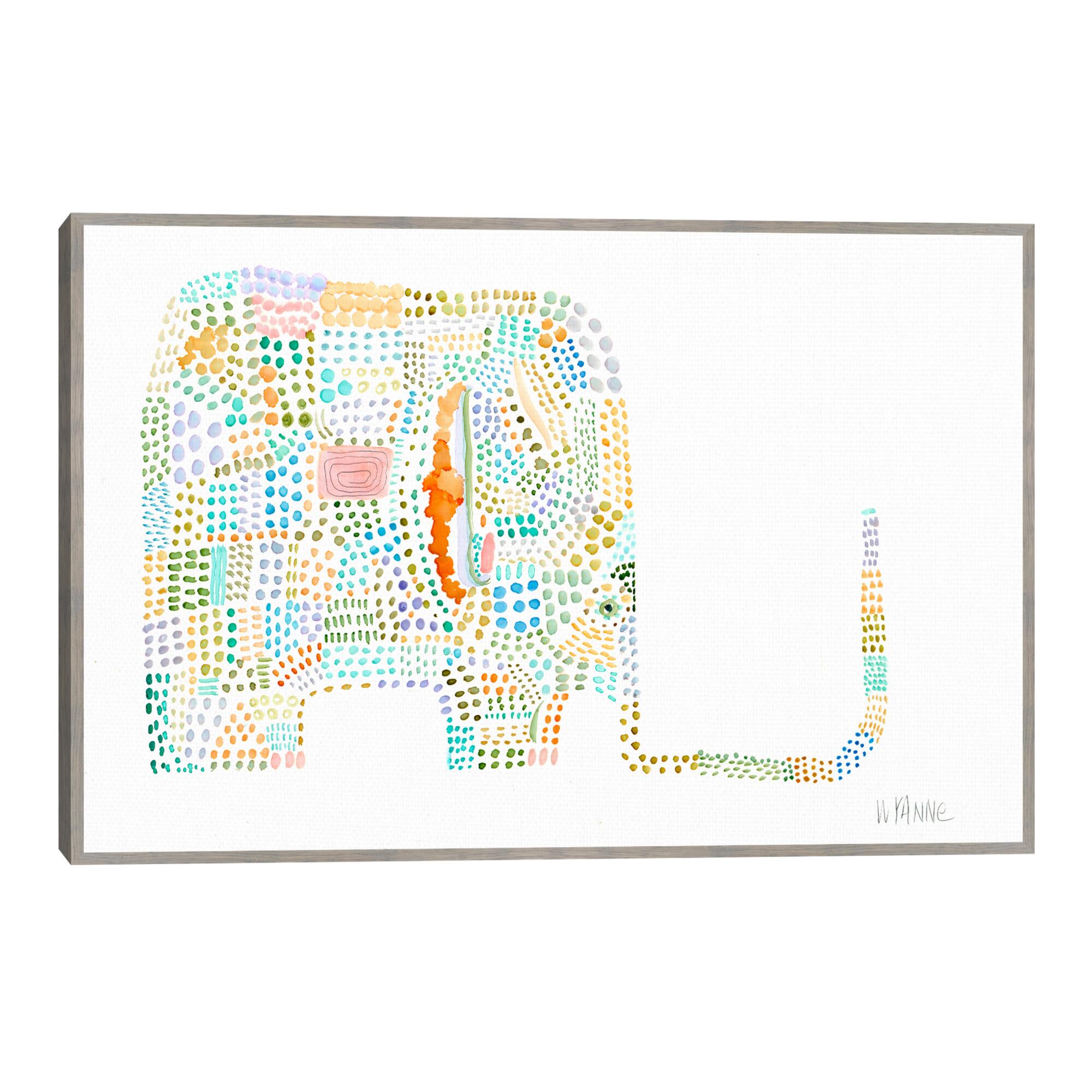 Ellimaze By Wyanne Framed Canvas Wall Art: Blue/Multi by World Market