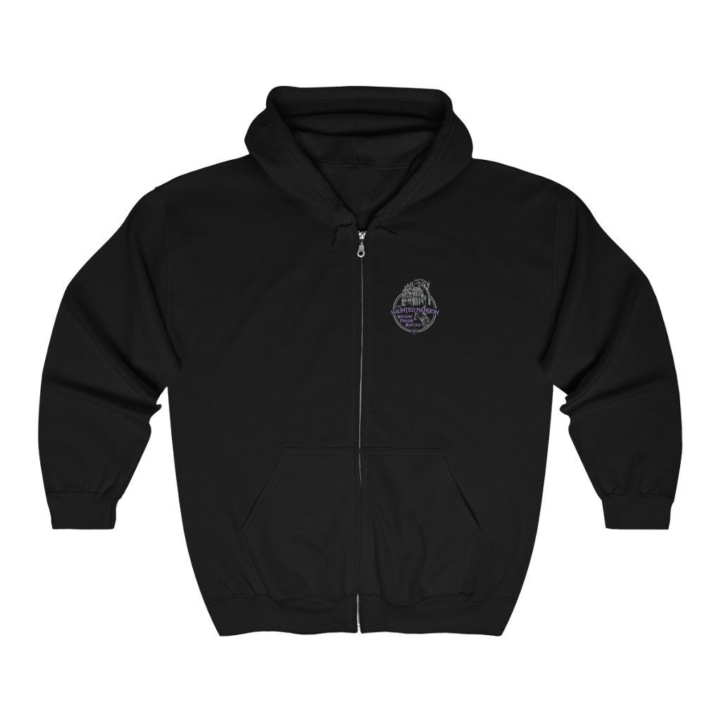 Haunted Mansion Unisex Heavy Blend Full Zip Hooded Sweatshirt