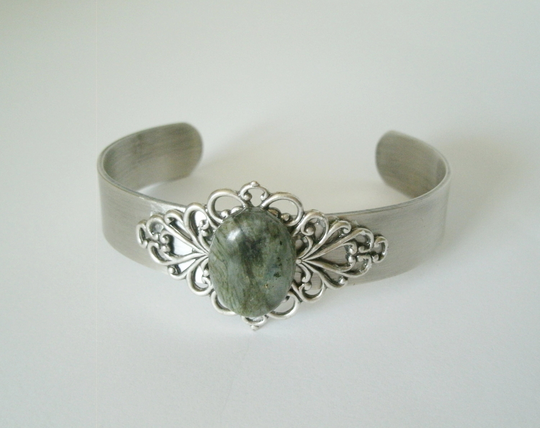 Labradorite Bracelet, Victorian Jewelry Art Deco Gothic Bracelet Nouveau Boho Bohemian