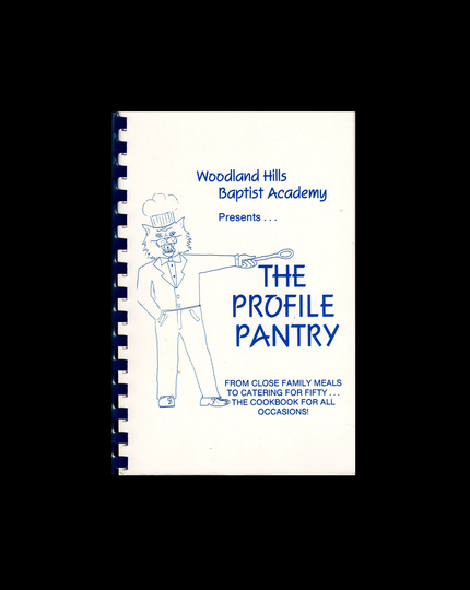 1990S The Profile Pantry Cookbook, Woodland Hills Baptist Academy, Jackson, Mississippi, Rare Local Community Cook Book