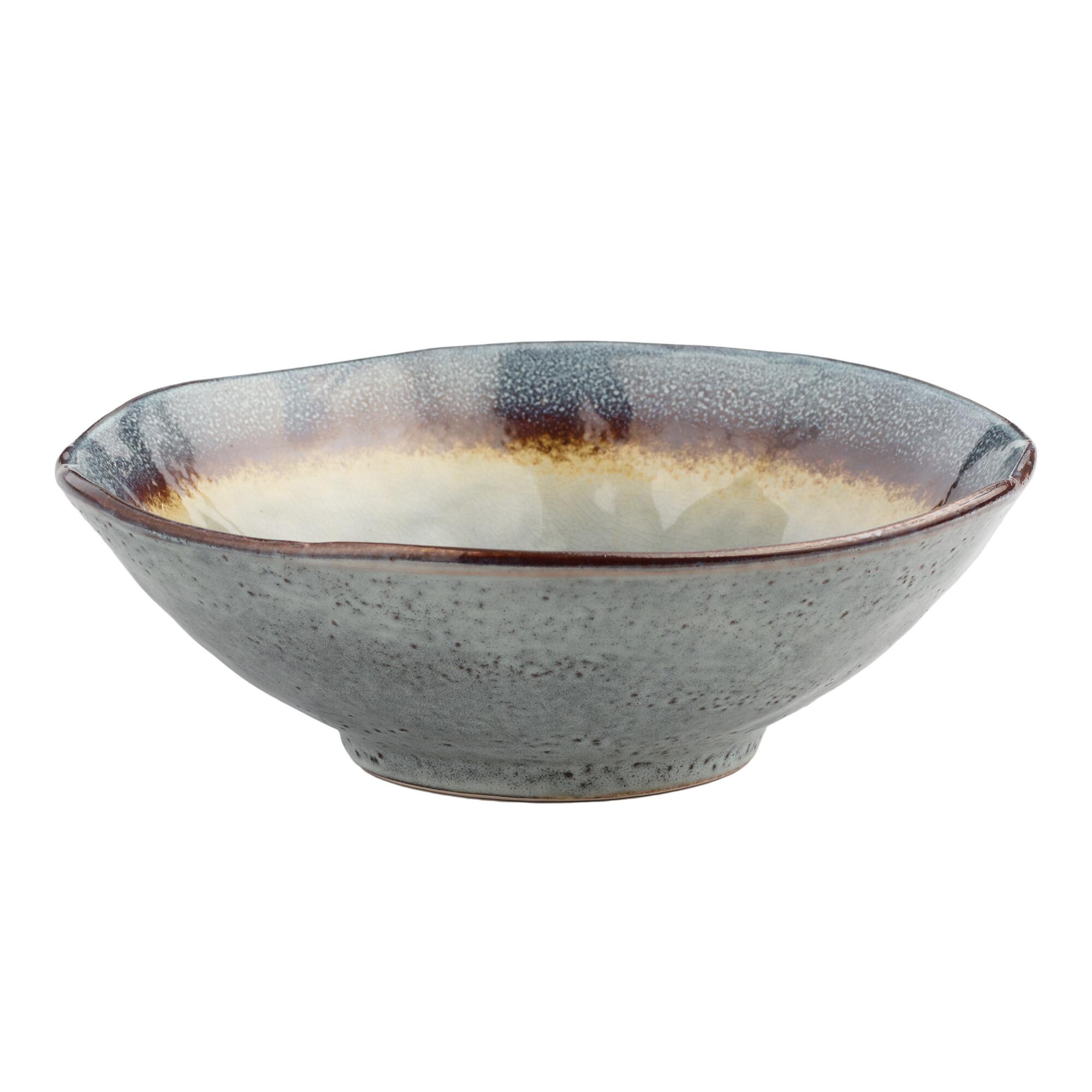 Gray Reactive Glaze Sota Serving Bowl - Stoneware by World Market
