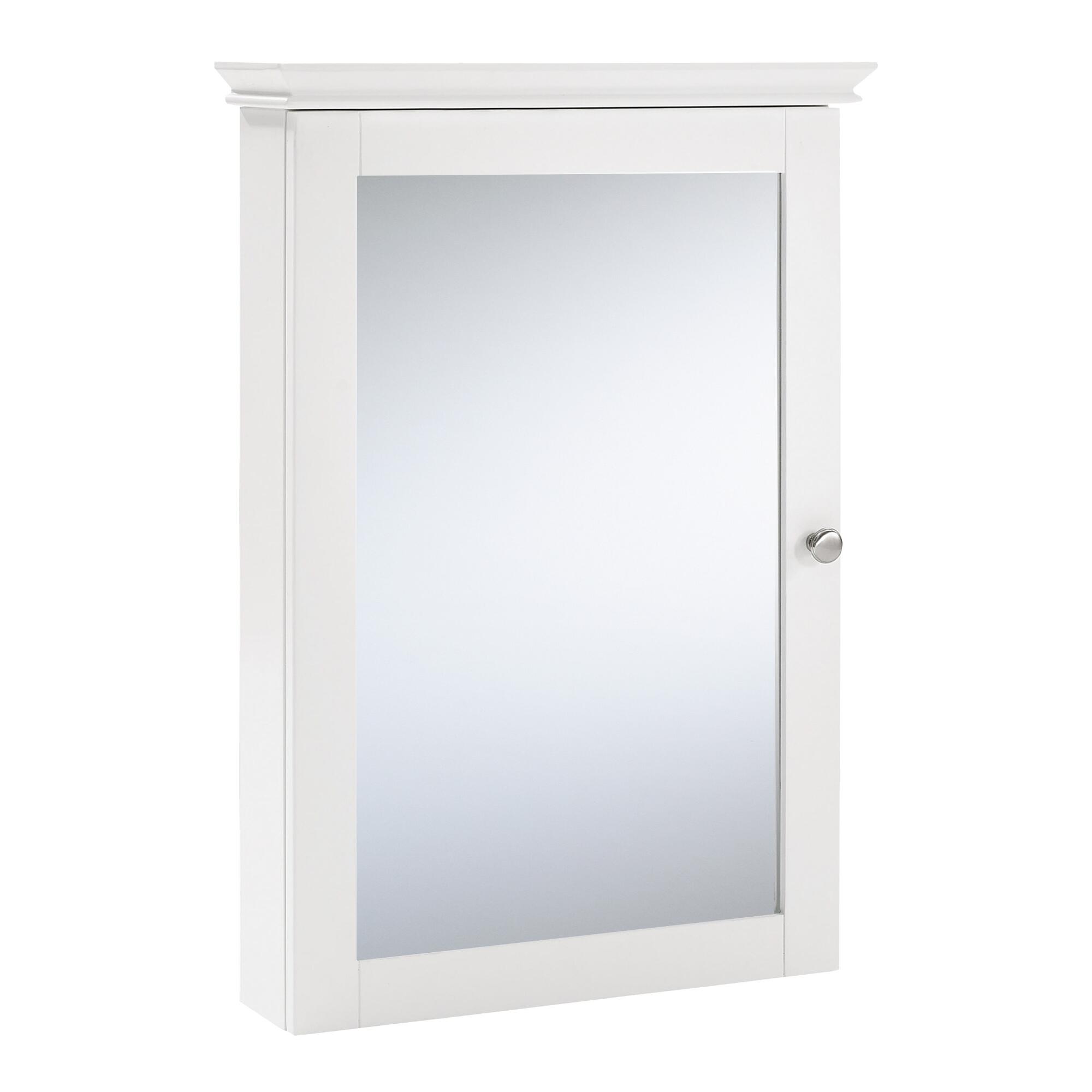 White Wood Maryella Mirrored Medicine Cabinet by World Market