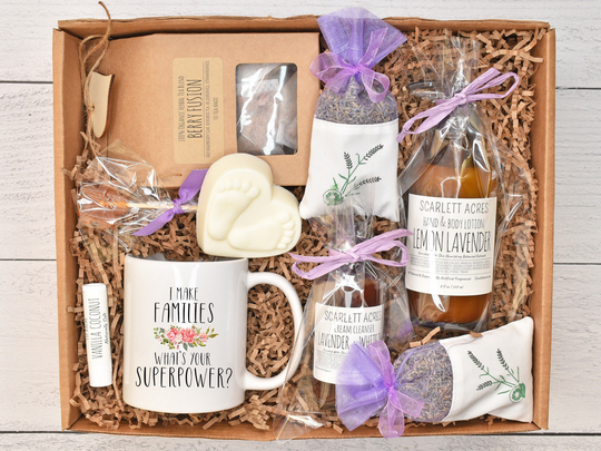 Surrogate Mother Gift Box, Surrogacy Basket, Ivf Care Package, Self Gifts, Gifts