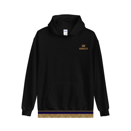 Israelite Crown Hoodie With Gold Fringes