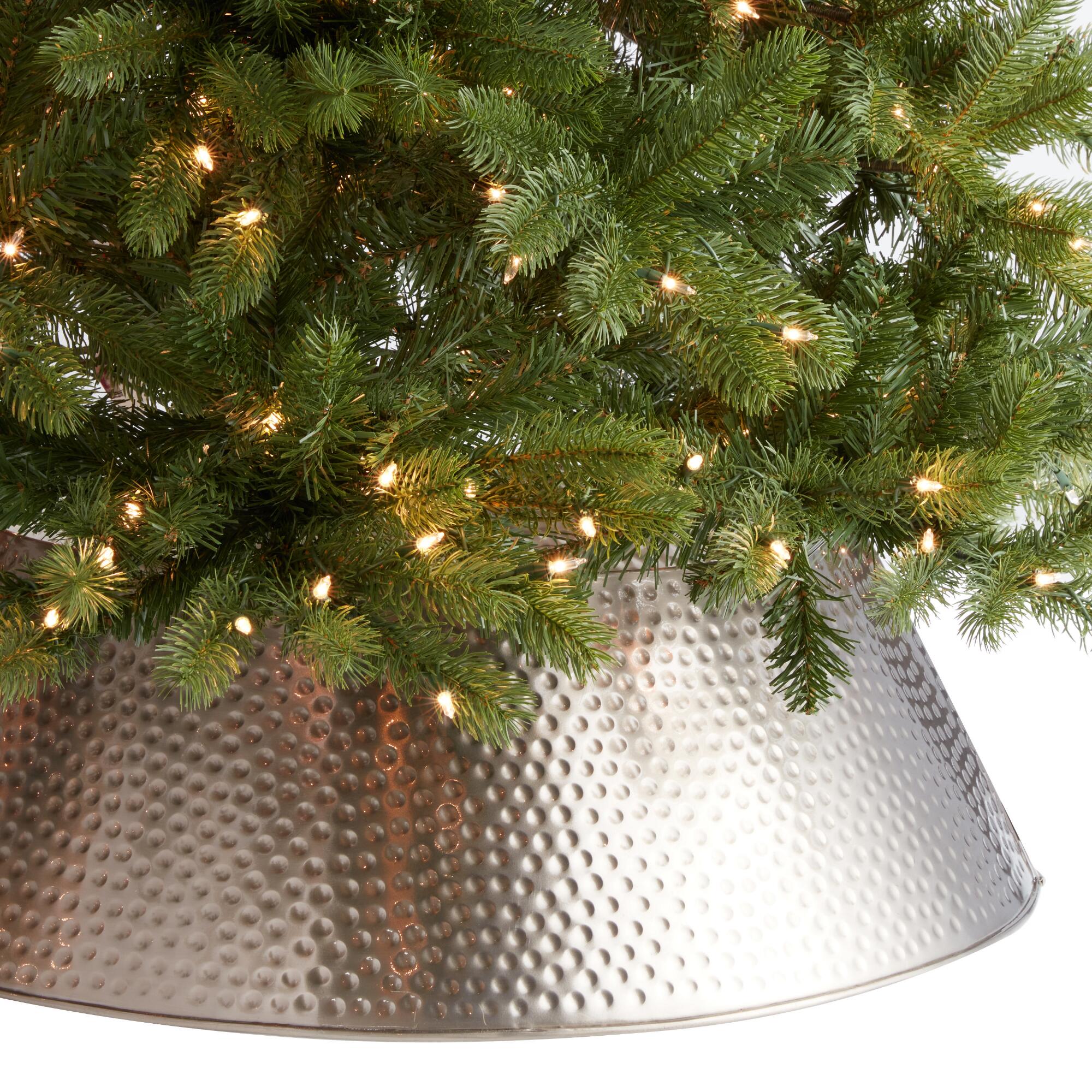 Silver Hammered Metal Tree Collar by World Market