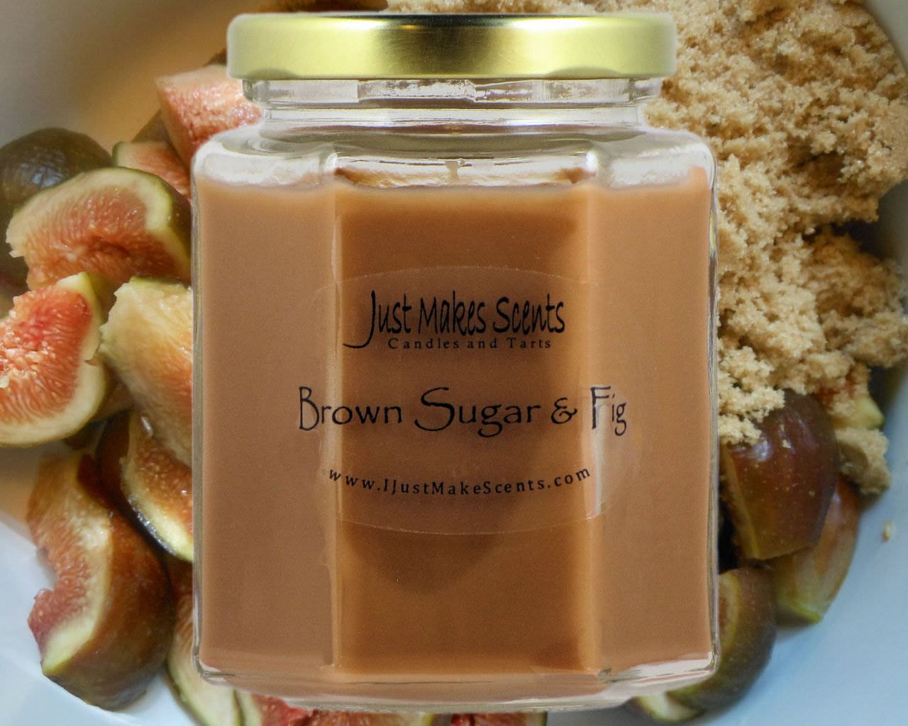 Brown Sugar & Fig Blended Soy Candle - Hand Poured