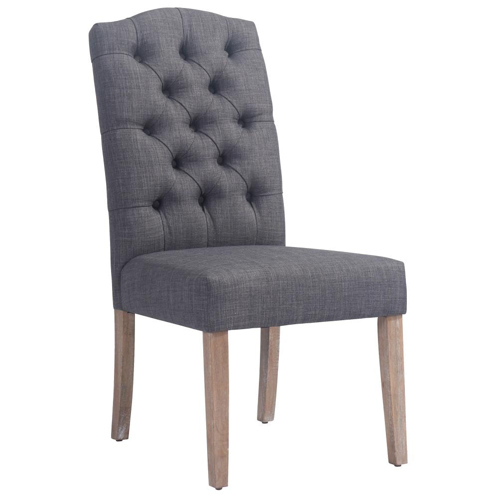 Worldwide Homefurnishings Set of 2 Polyester/Polyester Blend Upholstered Dining Side Chair (Wood Frame) in Brown | 202-157GY