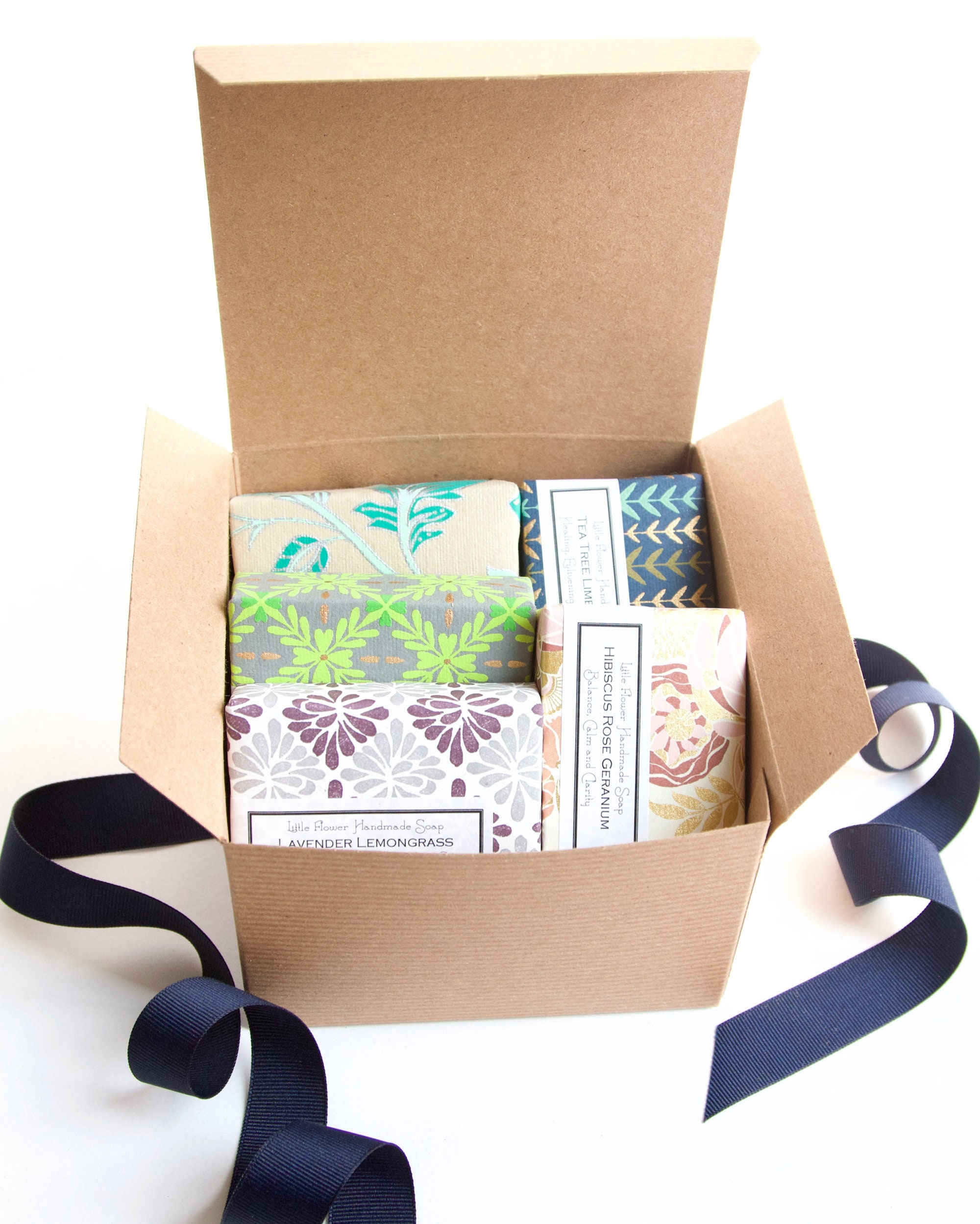 Artisan Soap - Handmade Set Of 5 Bars Bar Gift Set For Teacher, Gift Nurse, Sister, Friend