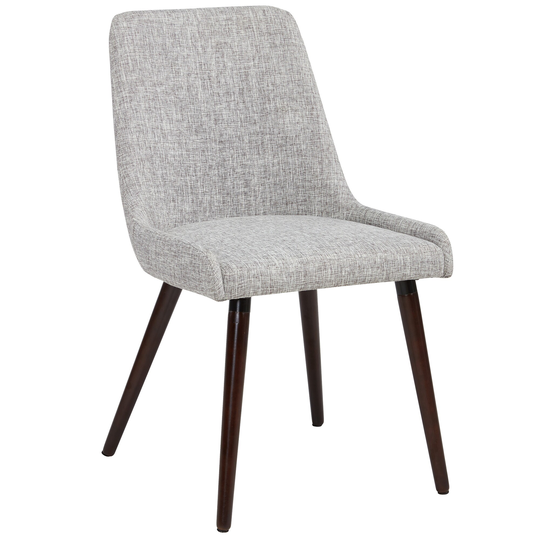 Worldwide Homefurnishings Set of 2 Contemporary/Modern Polyester/Polyester Blend Upholstered Side Chair (Metal Frame) in Brown | 202-247WL/LG