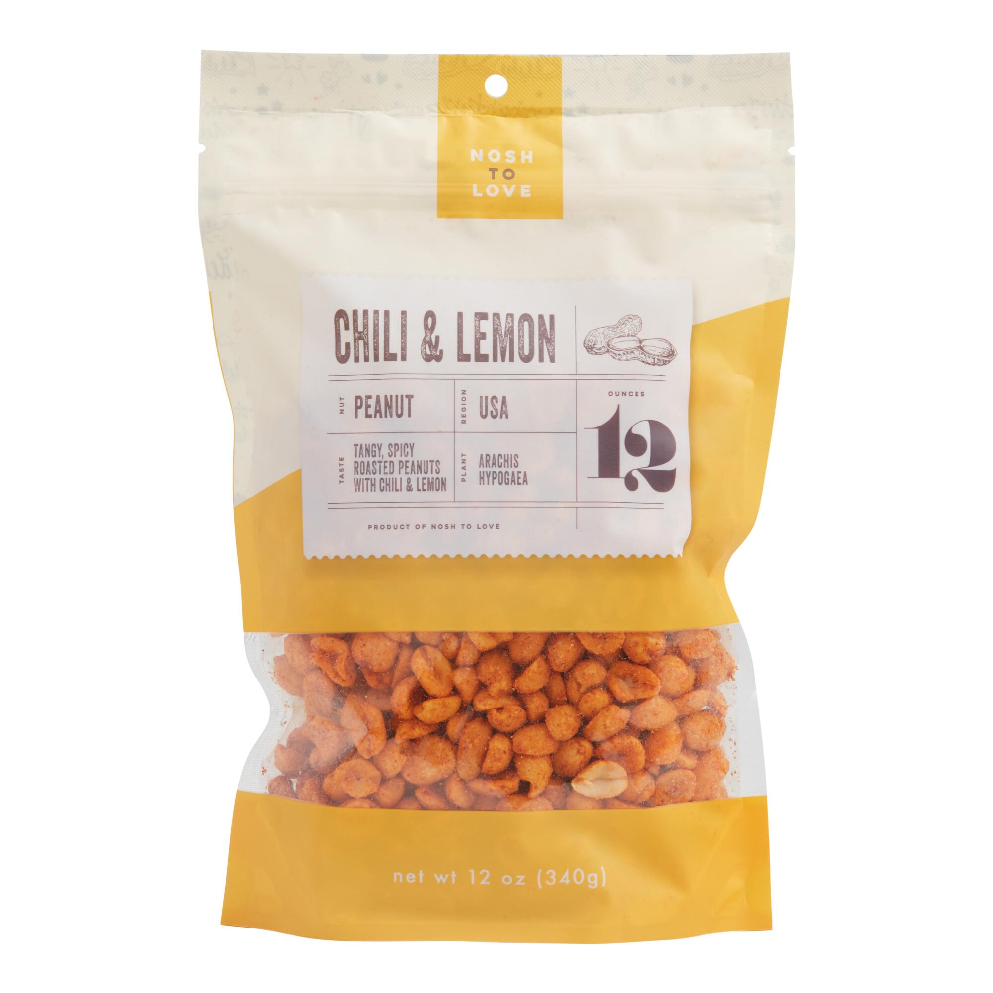 Nosh to Love Chili & Lemon Peanuts Set Of 2 by World Market