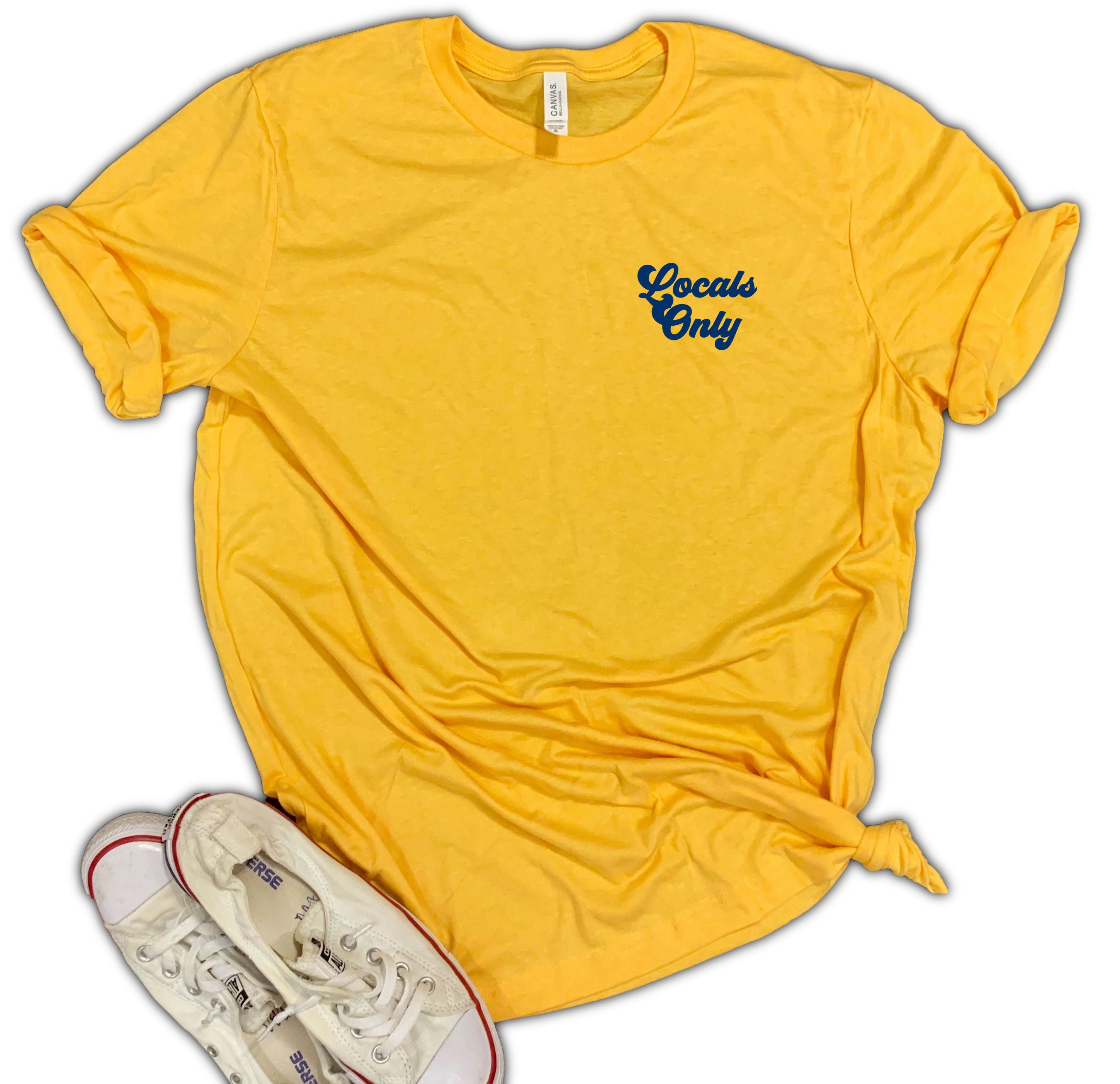 Locals Only Soft Blend Unisex Shirt - Shop Local, Florida Drink Brunch Shirt, Local Stay Gift, Eat
