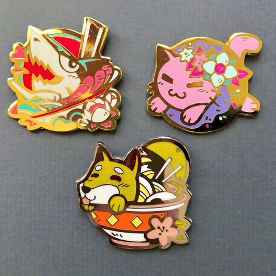 Comfy Bites Series Hard Enamel Pins