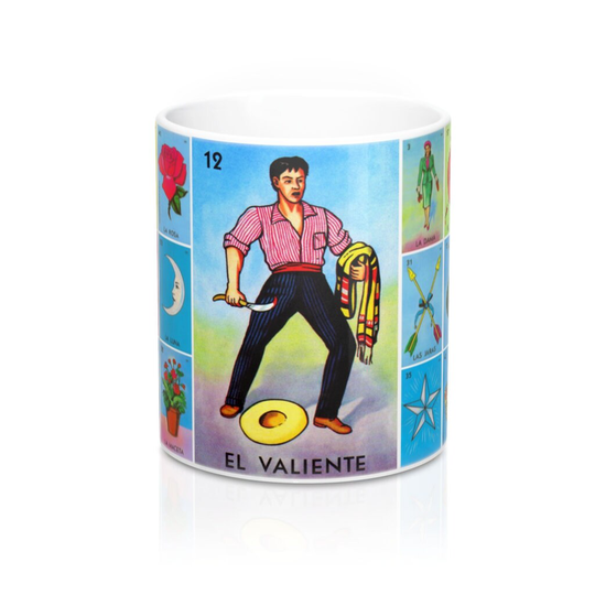 Mexican Bingo Mug El Valiente Taza Para Regalo Loteria Card Gift For Lovers Tazas Personalizadas Regalar