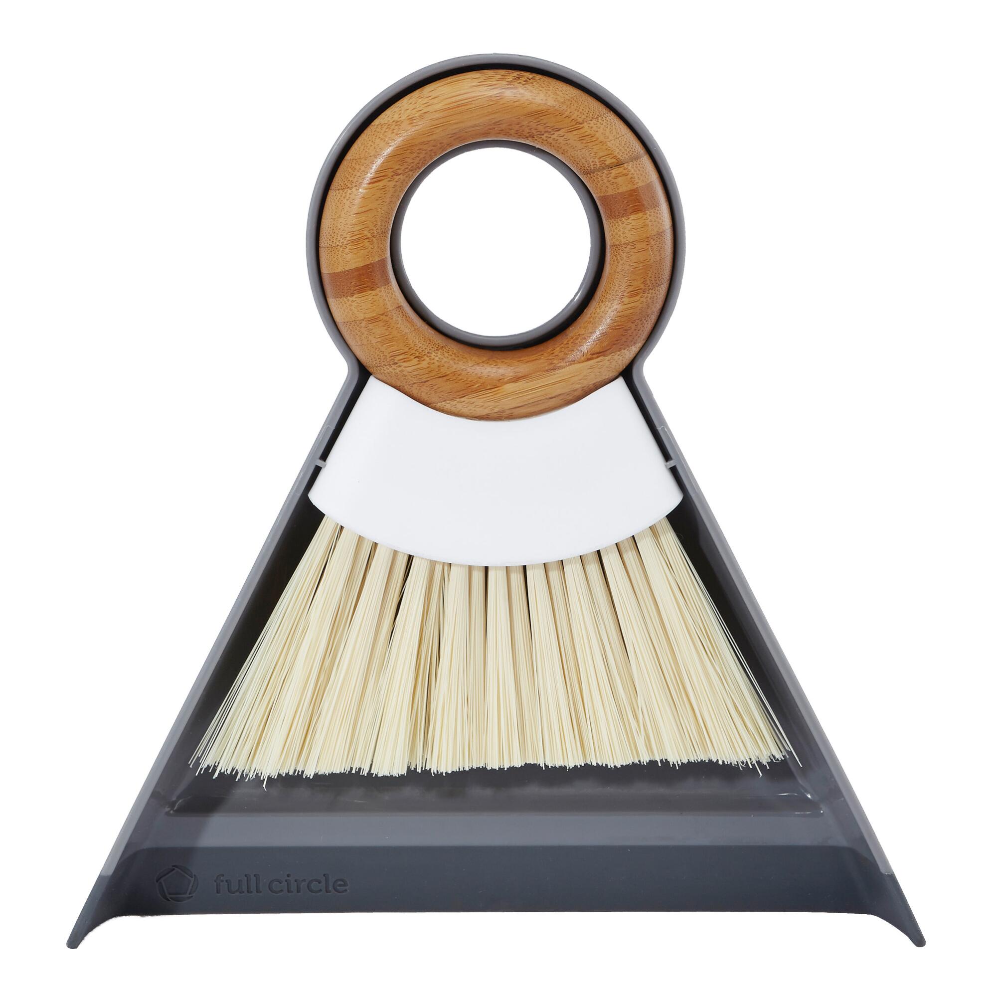Full Circle Tiny Team Mini Brush and Dustpan Set: Gray - Plastic by World Market