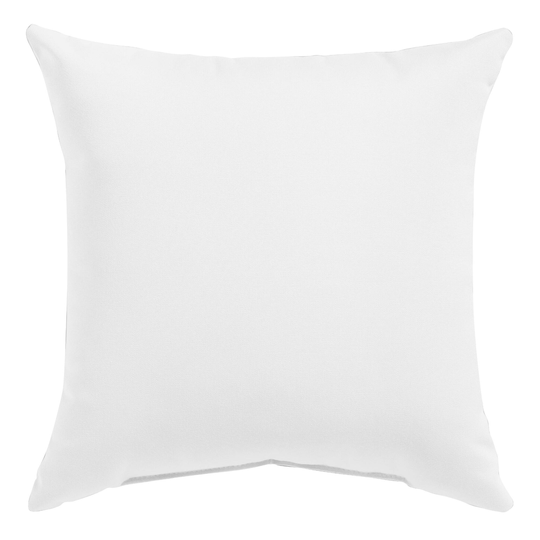 Sunbrella Natural Canvas Outdoor Patio Throw Pillow: White - Acrylic - 18" Square by World Market