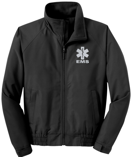 Ems Economy Jacket, Reflective Logo Fleece Lining Emergency Medical
