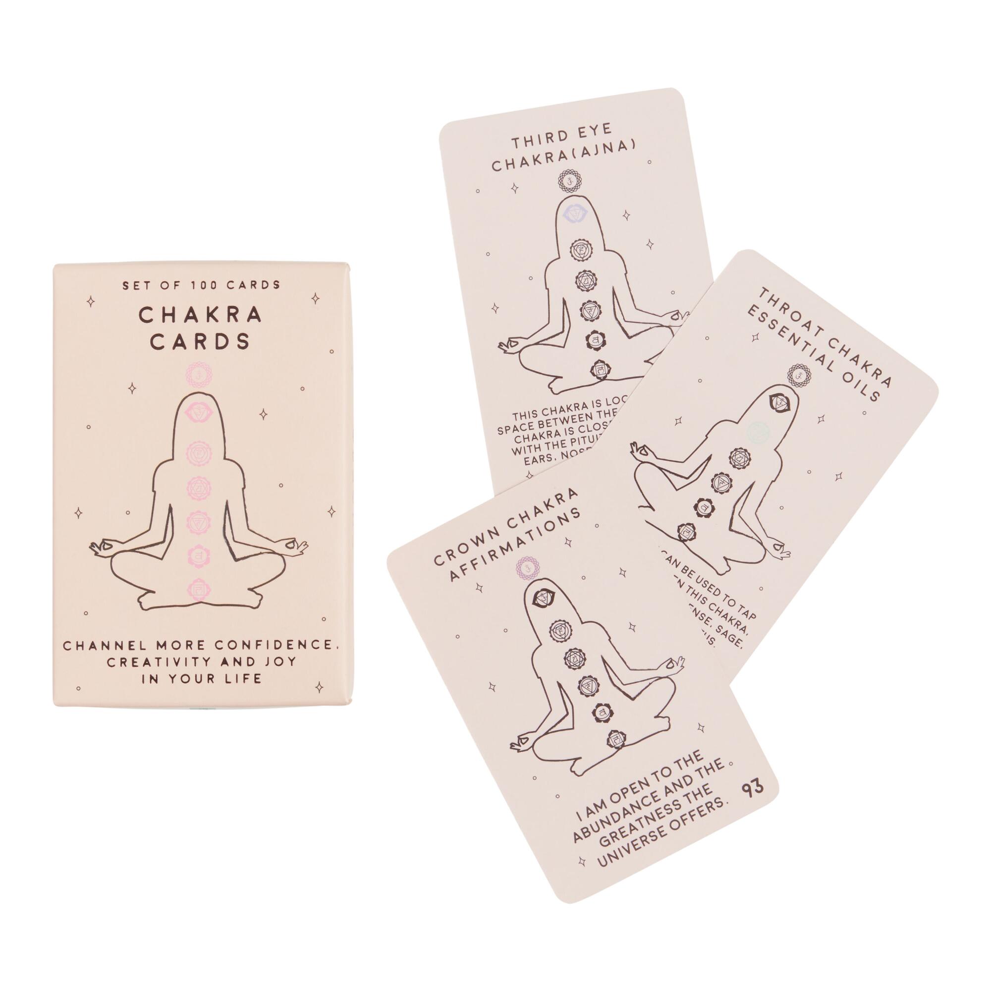 Chakra Meditation Cards: Pink - Kraft Paper by World Market