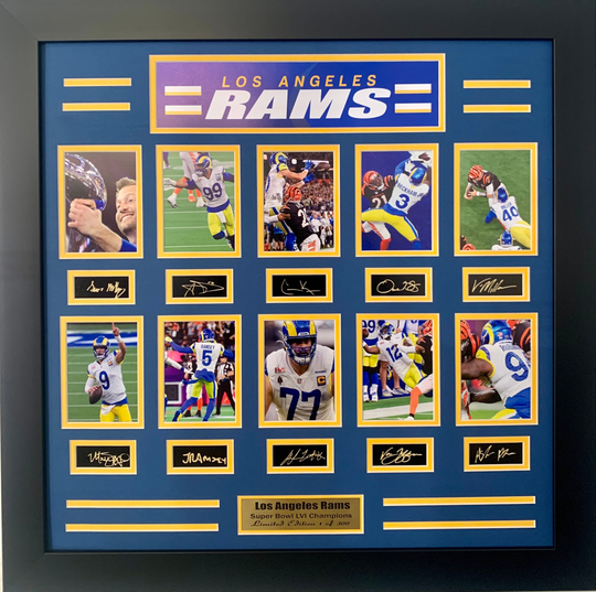 Super Bowl Lvi Champions Limited Edition Frame Los Angeles Rams