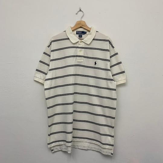 Vintage Polo Ralph Lauren Small Pony Stripes Shirt Size Xl