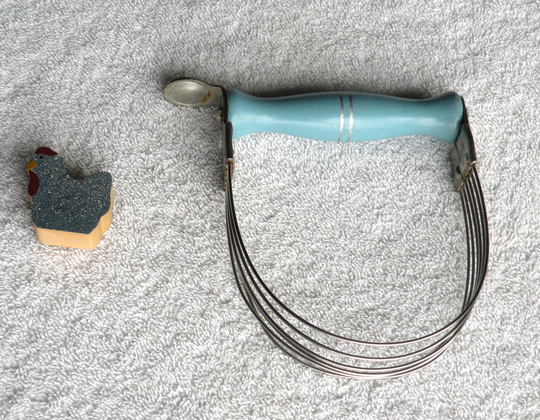 Nutbrown Pastry Blender, Vintage Kitchen Utensil, Stainless Steel Wire, Thumb Rest, Made in England