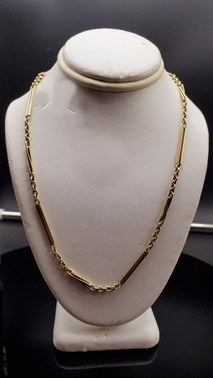 Antique 14K Gold 13 3/4" Watch Chain