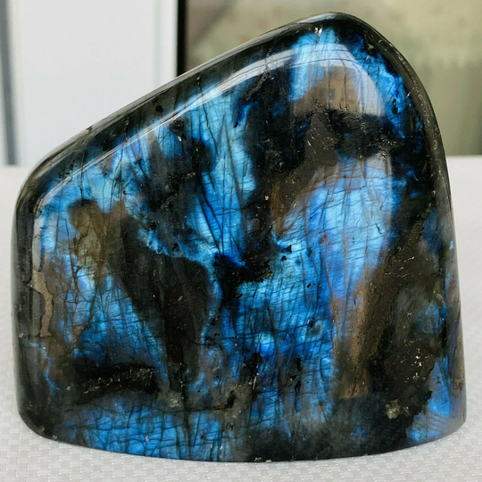 Natural Labradorite Crystal Rough Polished Rock From Madagascar 1Pound 5 Ounces