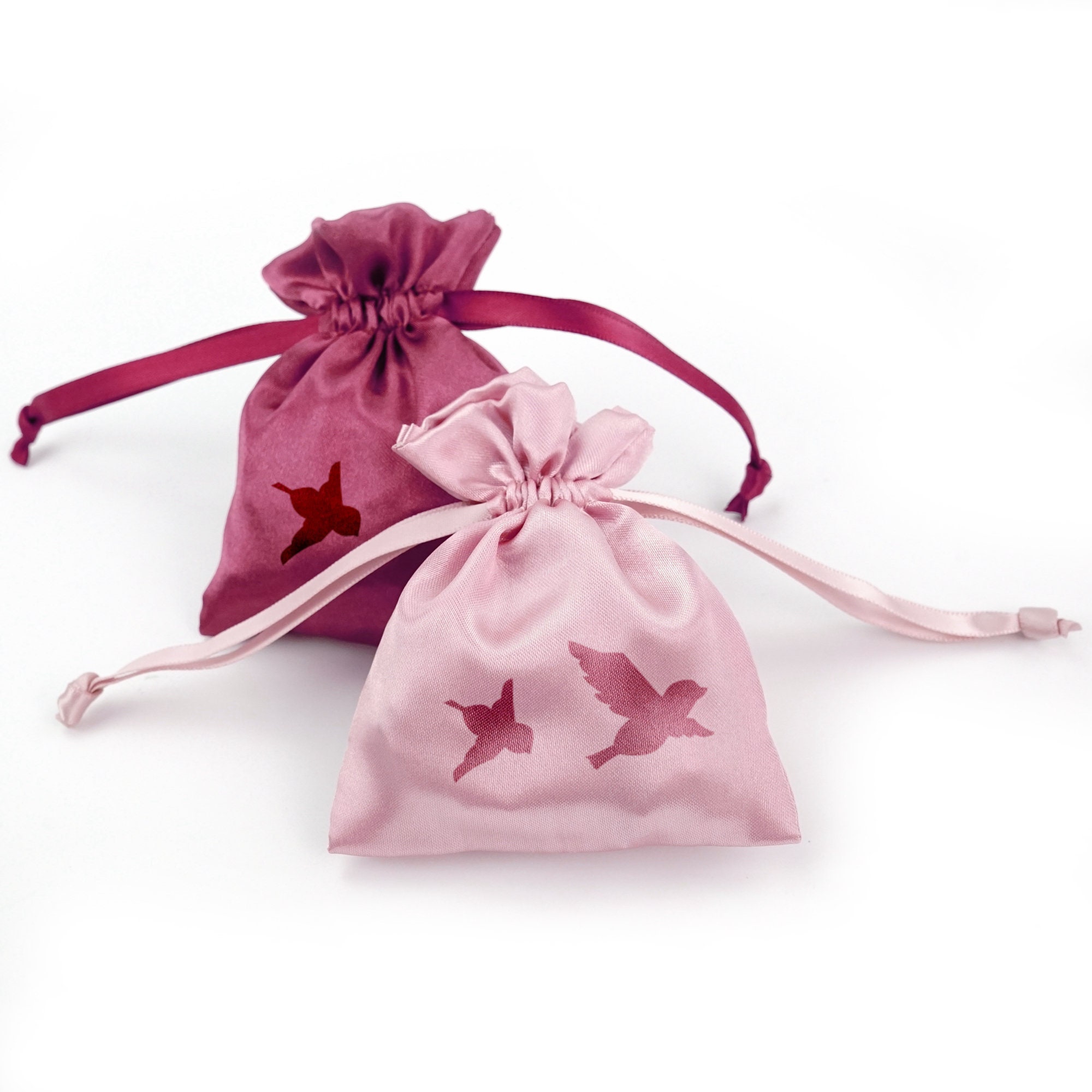 500 4x6 Custom Satin Bags With Logo, Custom Satin Silk Dust Drawstring Bag, Personalize Logo Product Packaging Pouch, Bag For Hair"