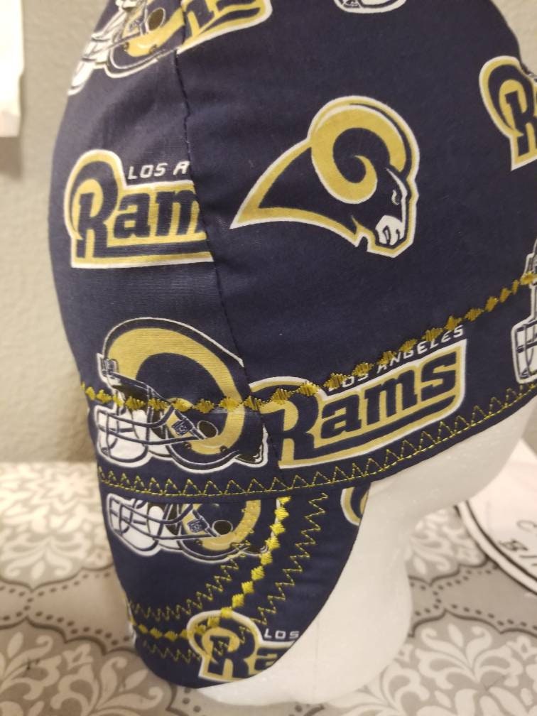 Reversible Rams Football Welding Cap Fitters