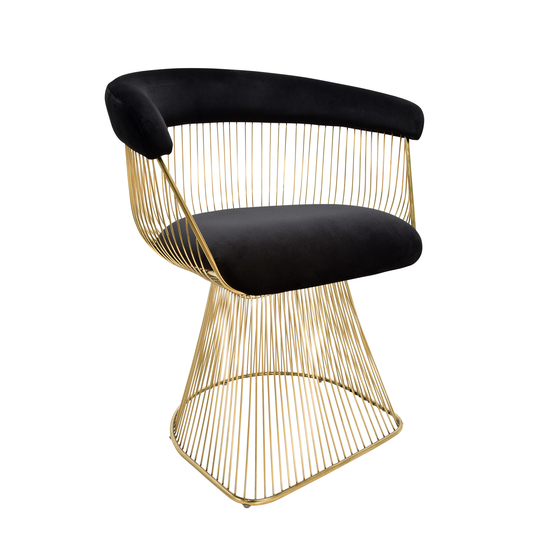 Sagebrook Home Modern Gold Blend Contemporary Accent Chair | 14674-01