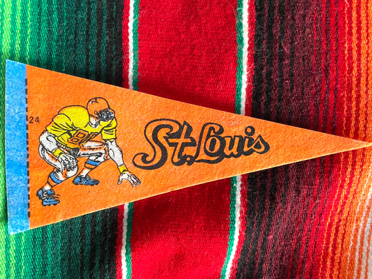 Vintage St Louis Rams Pennant Football Mini Small