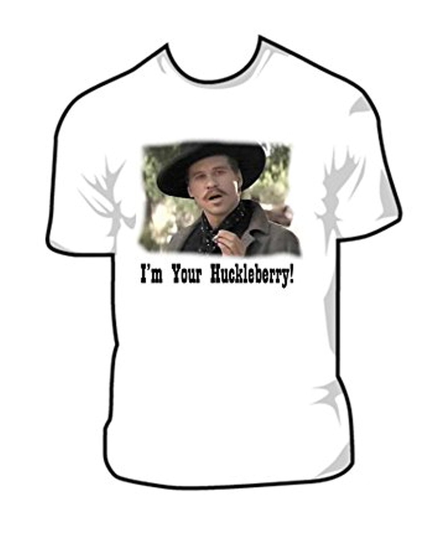 Tombstone I'm Your Huckleberry Doc Holliday T-Shirt Iron-On Can Also Be Used For Sweatshirts. For Light Color Garments