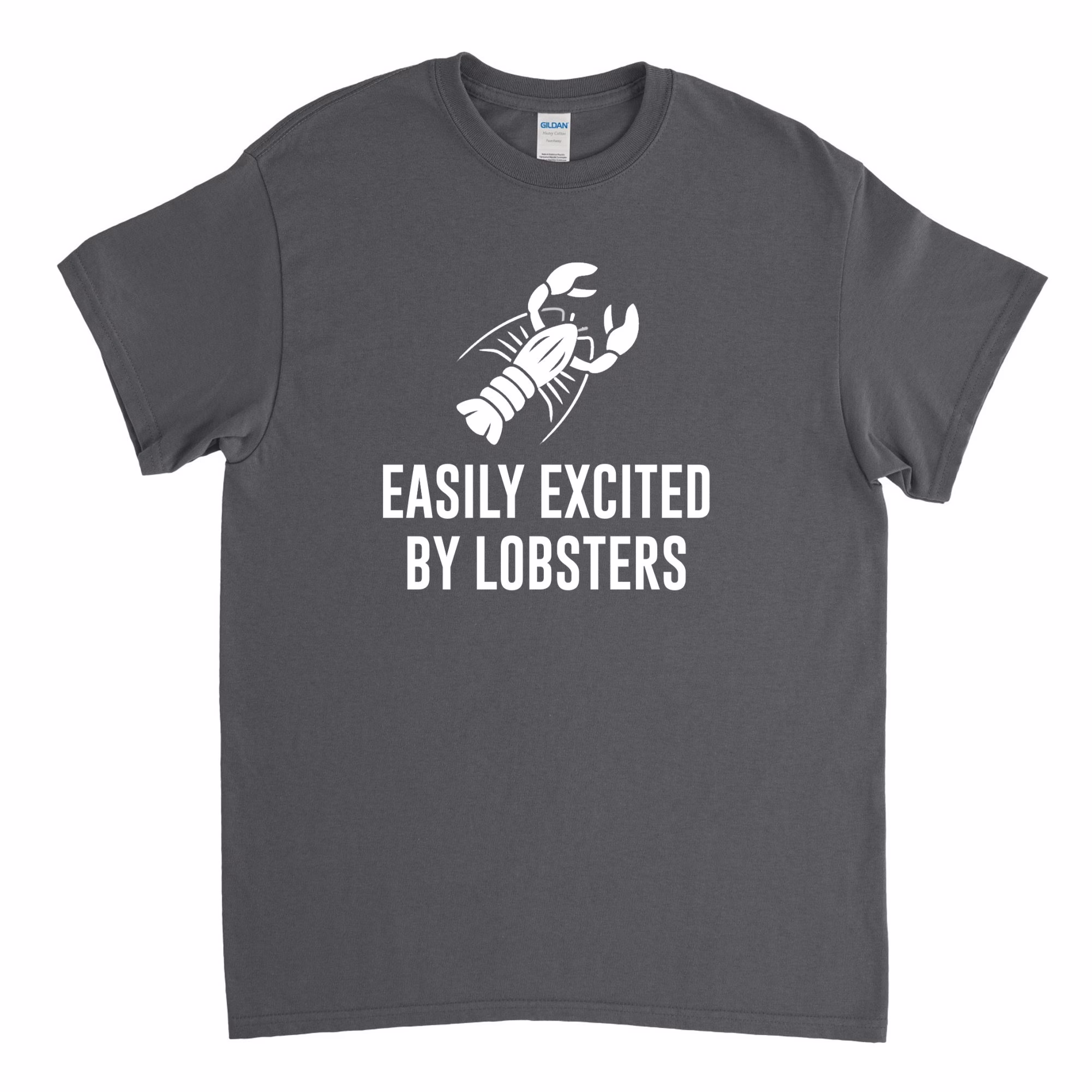 Easily Excited By Lobsters, Lobster Shirt, Tshirt, Gift, Funny Lobster, Seafood Shirt