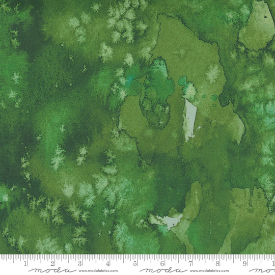 starflower Christmas - Flow Basics in Green Cotton Quilt Fabric Blender 8433-38 Create Joy Project Moda Fabrics | W8049