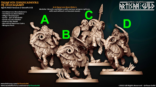 Dwarven Ram Riders | Dwarfs Artisan Guild Dungeons & Dragons D&d Pathfinder Aos
