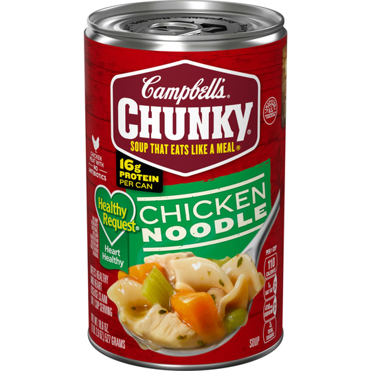 Campbell's Chunky Soup - Healthy Request Chicken Noodle Soup, 18.6 oz