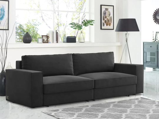 Coddle Switch Modern Asphalt Polyester/Blend Reclining Sleeper in Gray | COSW3SFAT