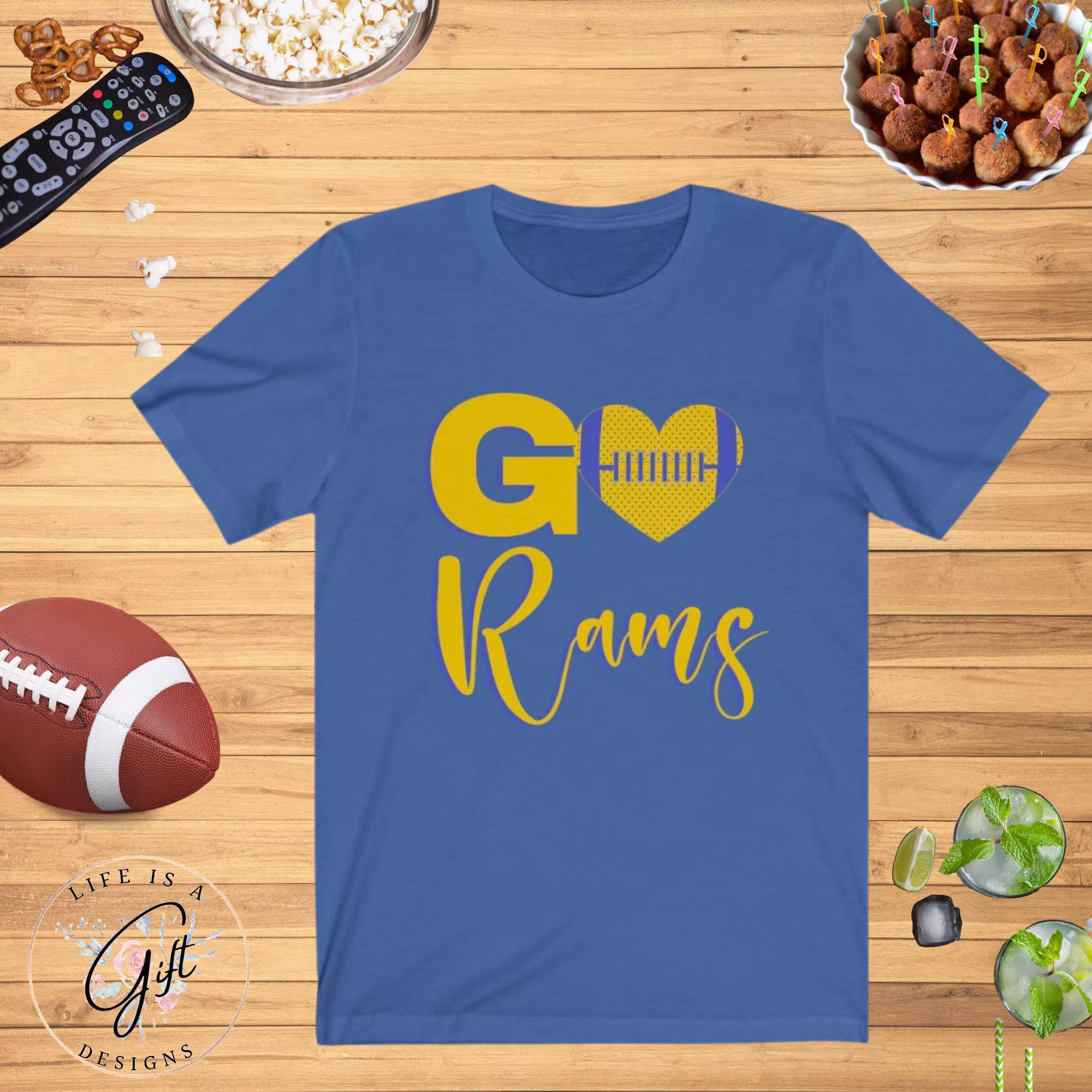Rams Shirt, Go Game Day Super Bowl Detroit Rams, La Team, Detroit, Football, Fan Matt Stafford