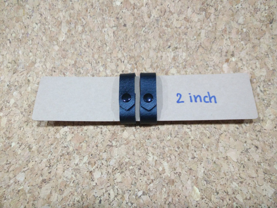 2 Synthetic Leathers Of Belt Keepers Fit For Inch Black Snaps | Set Black