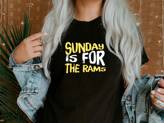 Sunday Is For The Rams T-Shirt-Unisex Fit Tee -Los Angeles T Shirt Women -Graphic