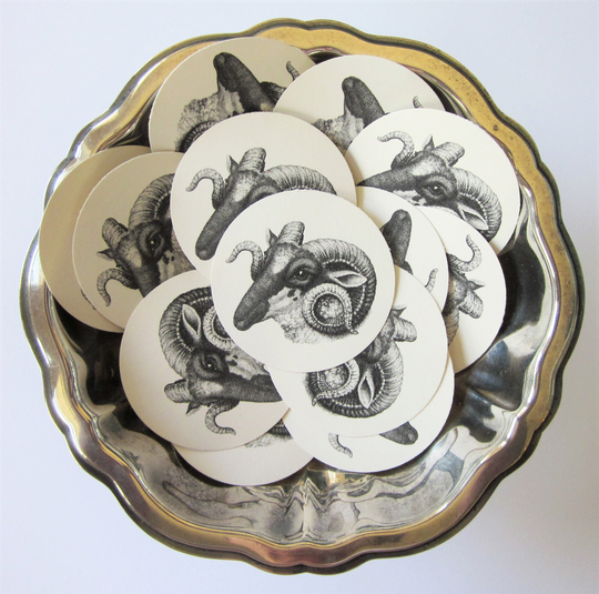 Ram Tags Round Gift Set Of 10