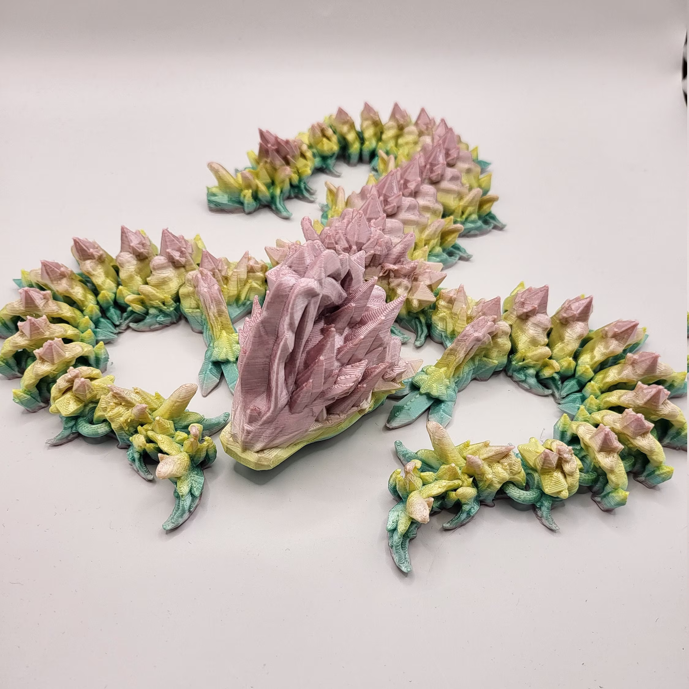 3D Printed Articulating Jellyfish Dragon From Tik Tok Fidget Toy, 3D Kids