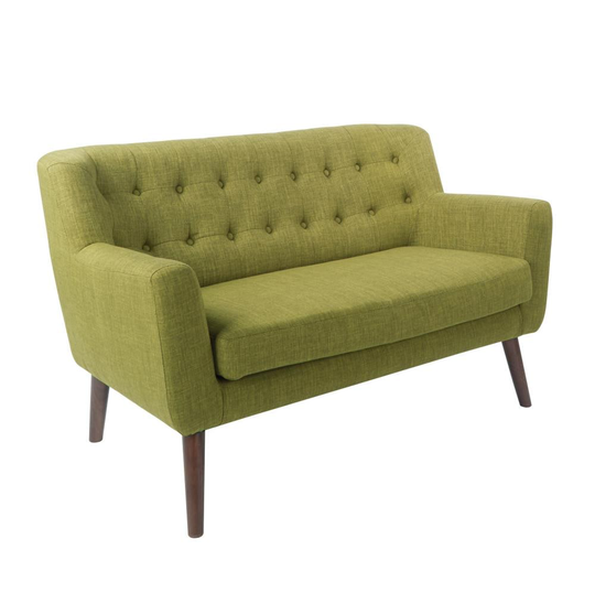OSP Home Furnishings Midcentury Green Polyester/Blend Loveseat | MLL52-M17