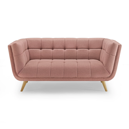 Clihome Loveseat Modern Pink Polyester/Blend Sofa | VO-SA768