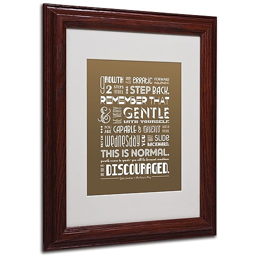 Trademark Fine Art 'Artist Way III' 11" x 14" Wood Frame Art