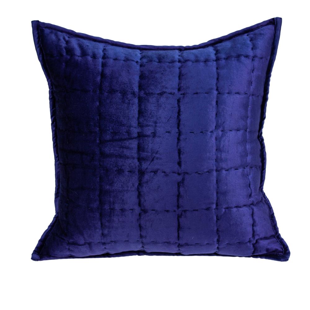 HomeRoots Jordan Royal Blue Standard Cotton Viscose Blend Pillow Case | 334092
